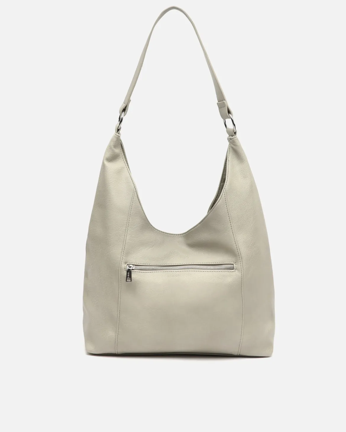 Bolso hobo con detalles metálicos