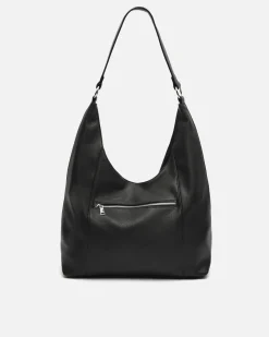 Bolso hobo con detalles metálicos