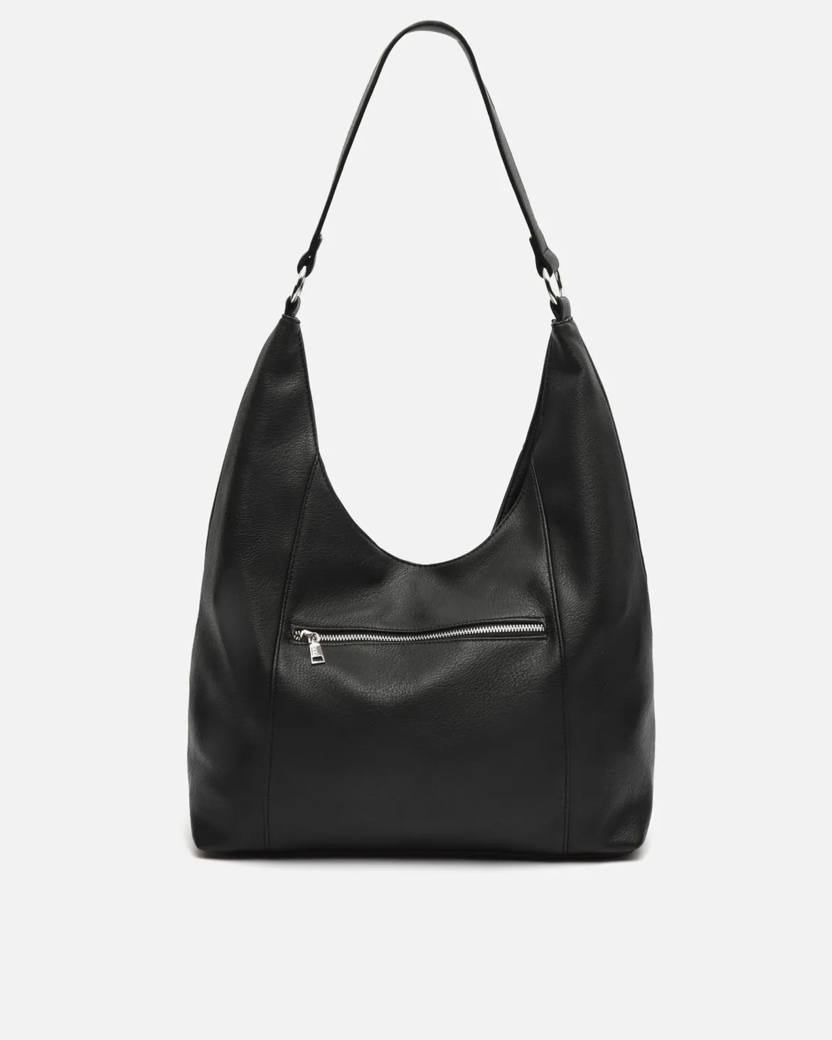 Bolso hobo con detalles metálicos