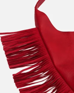 Bolso hobo con neceser extraíble y detalle flecos
