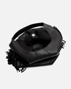 Bolso hobo con neceser extraíble y detalle flecos