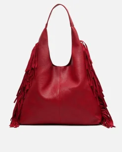 Bolso hobo con neceser extraíble y detalle flecos