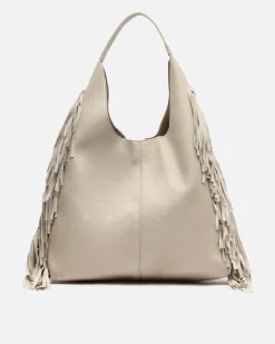 Bolso hobo con neceser extraíble y detalle fleco