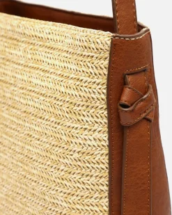 Bolso hobo efecto rafia