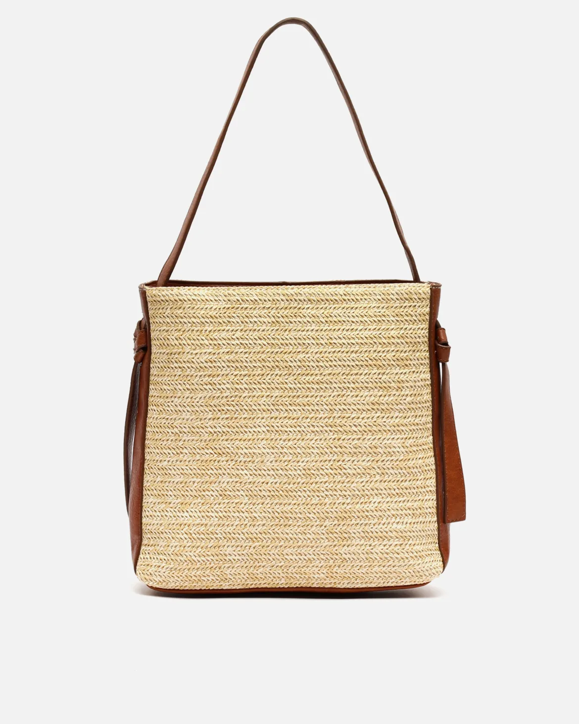 Bolso hobo efecto rafia