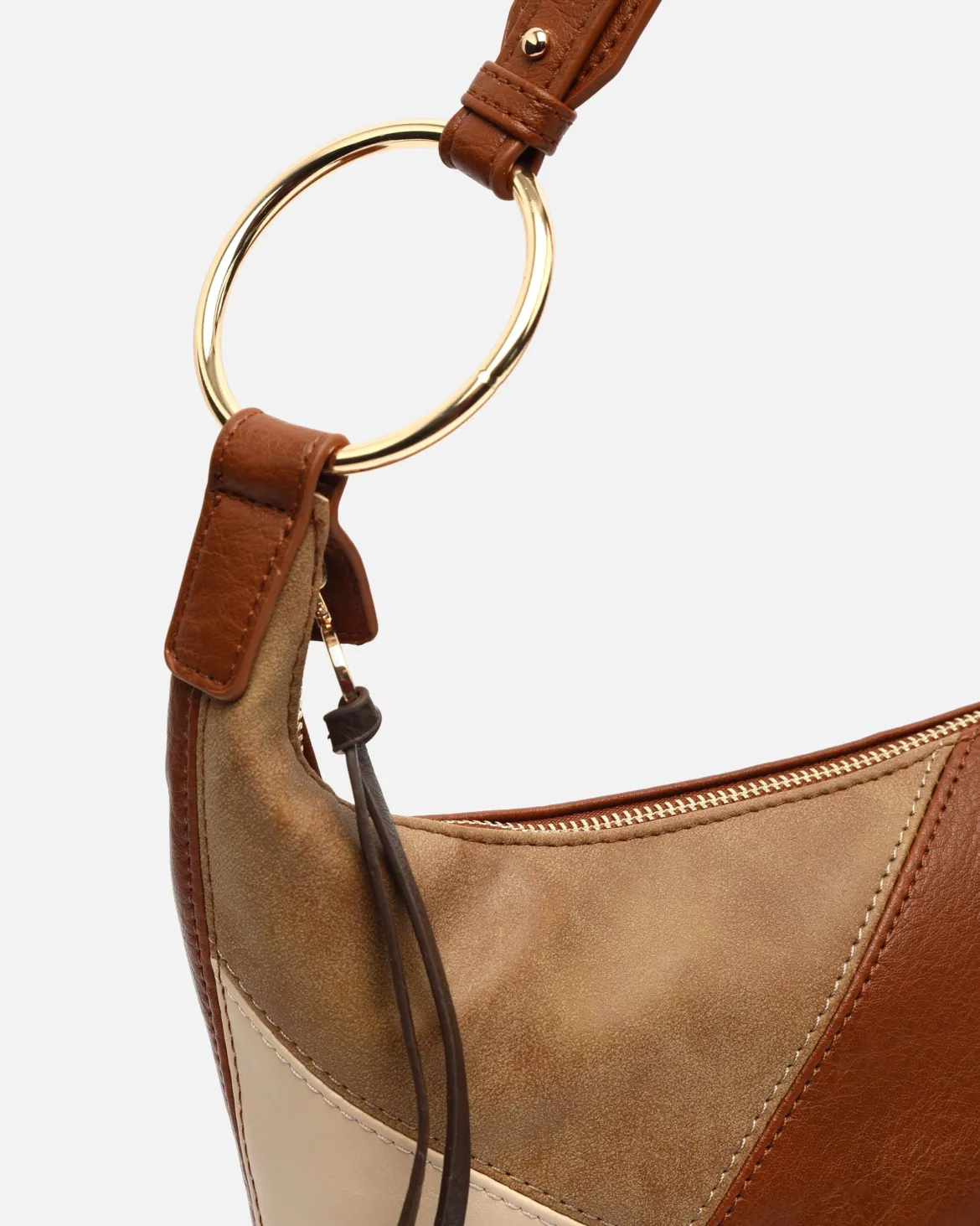 Bolso hobo estampado patchwork