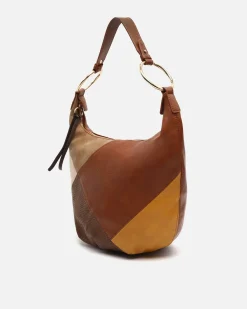 Bolso hobo estampado patchwork
