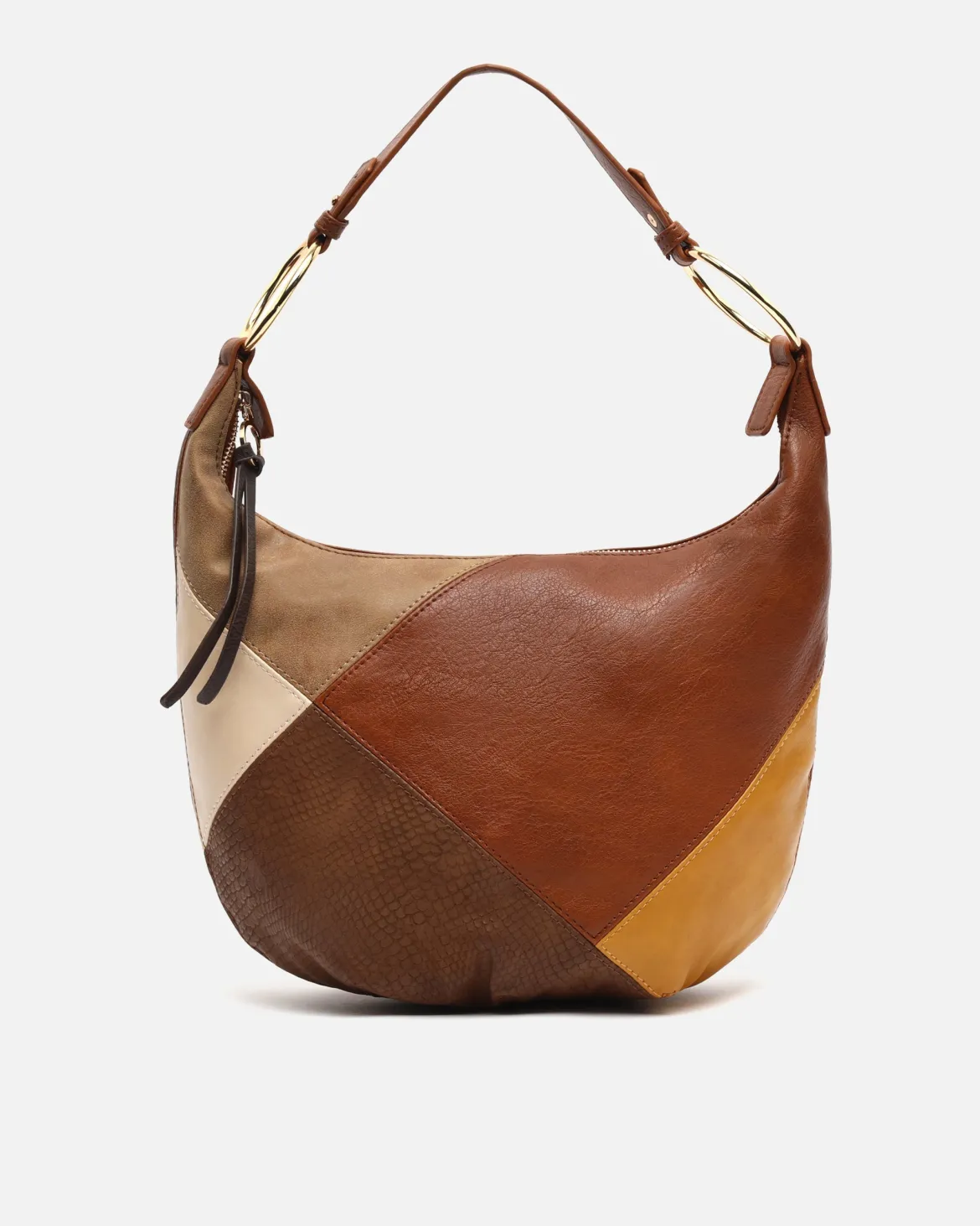 Bolso hobo estampado patchwork