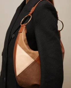 Bolso hobo estampado patchwork