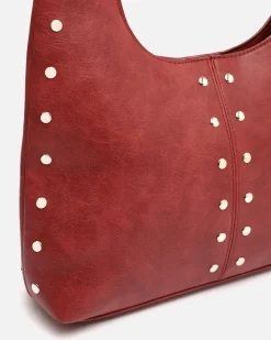 Bolso hobo grande con detalles metálicos
