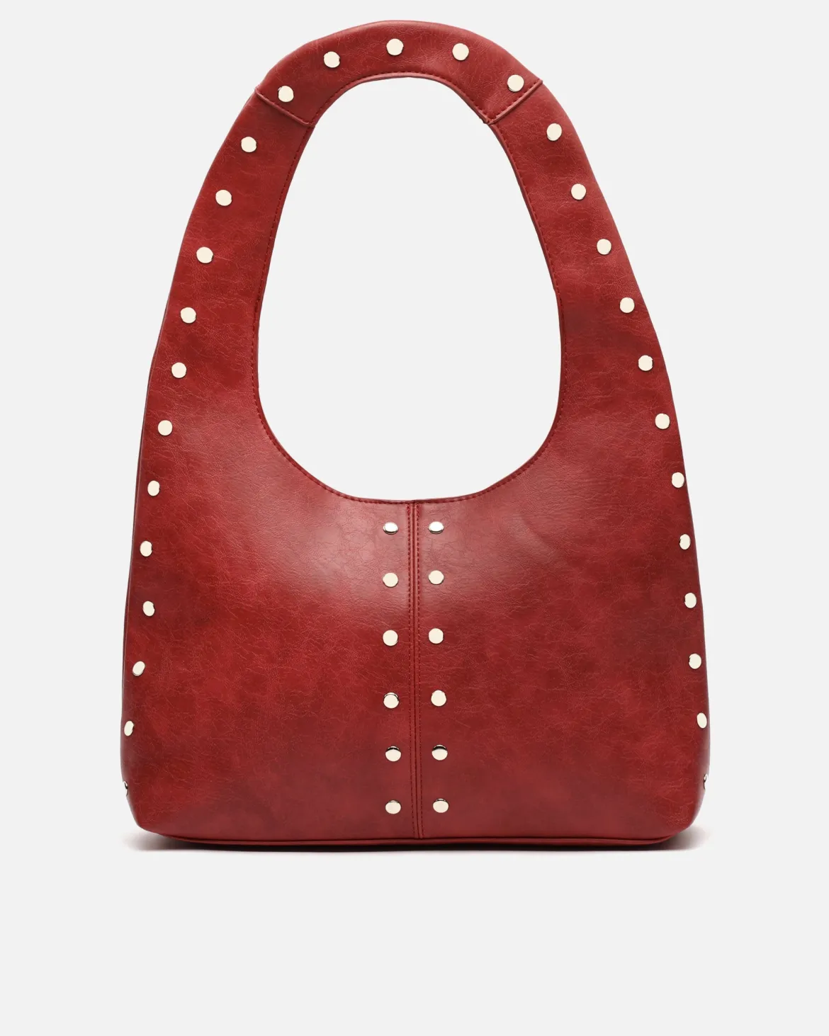 Bolso hobo grande con detalles metálicos