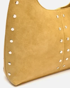Bolso hobo grande con detalles metálicos