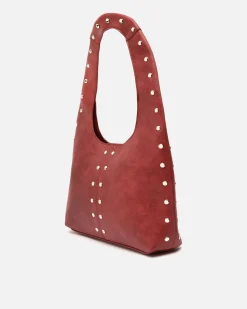 Bolso hobo grande con detalles metálicos