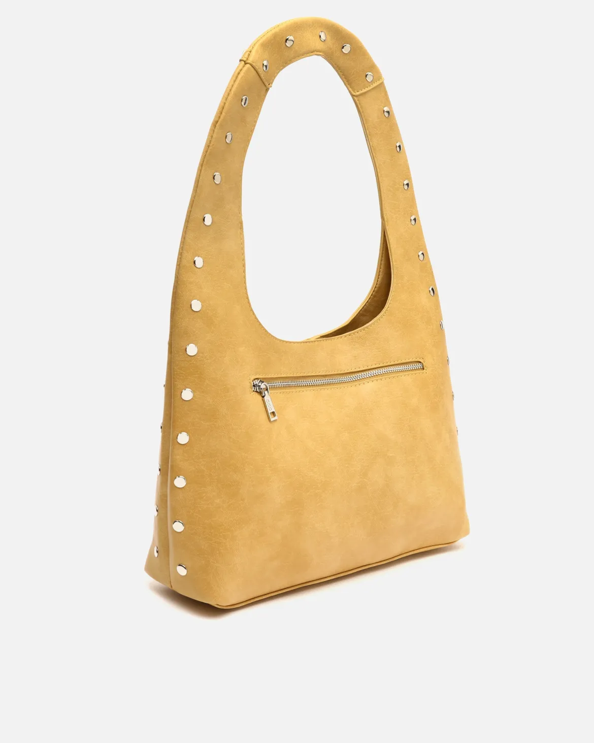 Bolso hobo grande con detalles metálicos