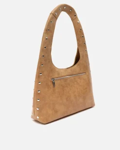 Bolso hobo grande con detalles metálicos