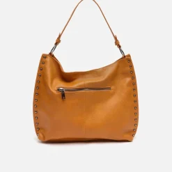 Bolso hobo grande con detalles metálicos