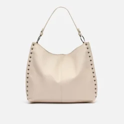 Bolso hobo grande con detalles metálicos