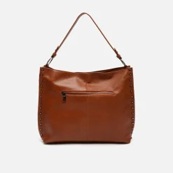 Bolso hobo grande con detalles metálicos