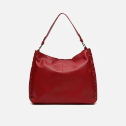 Bolso hobo grande con detalles metálicos