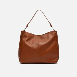Bolso hobo grande con detalles metálicos