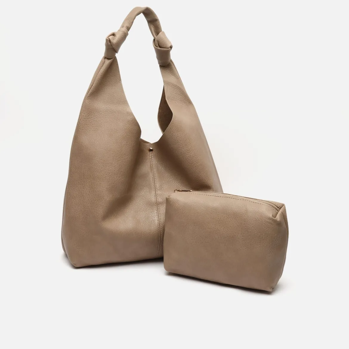 Bolso hobo grande con neceser interior extraíble