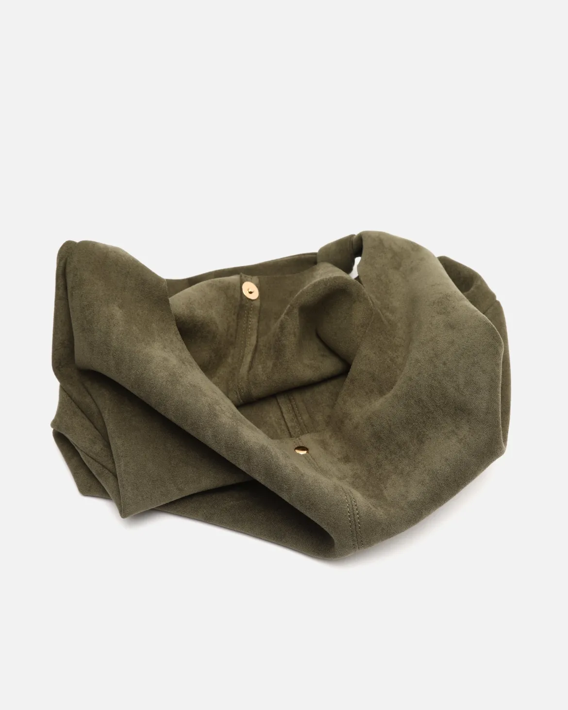 Bolso hobo grande efecto ante con neceser extraíble