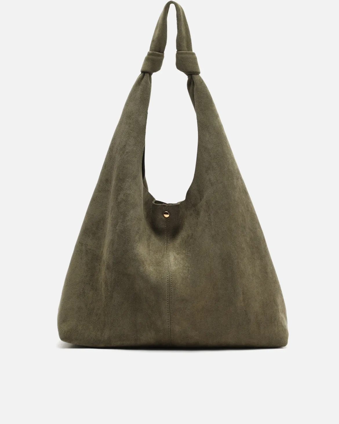 Bolso hobo grande efecto ante con neceser extraíble