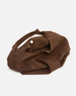 Bolso hobo grande efecto ante con neceser extraíble