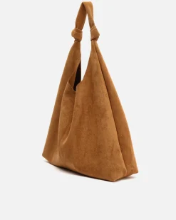 Bolso hobo grande efecto ante con neceser extraíble