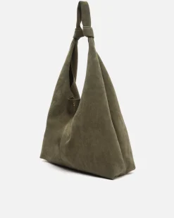 Bolso hobo grande efecto ante con neceser extraíble
