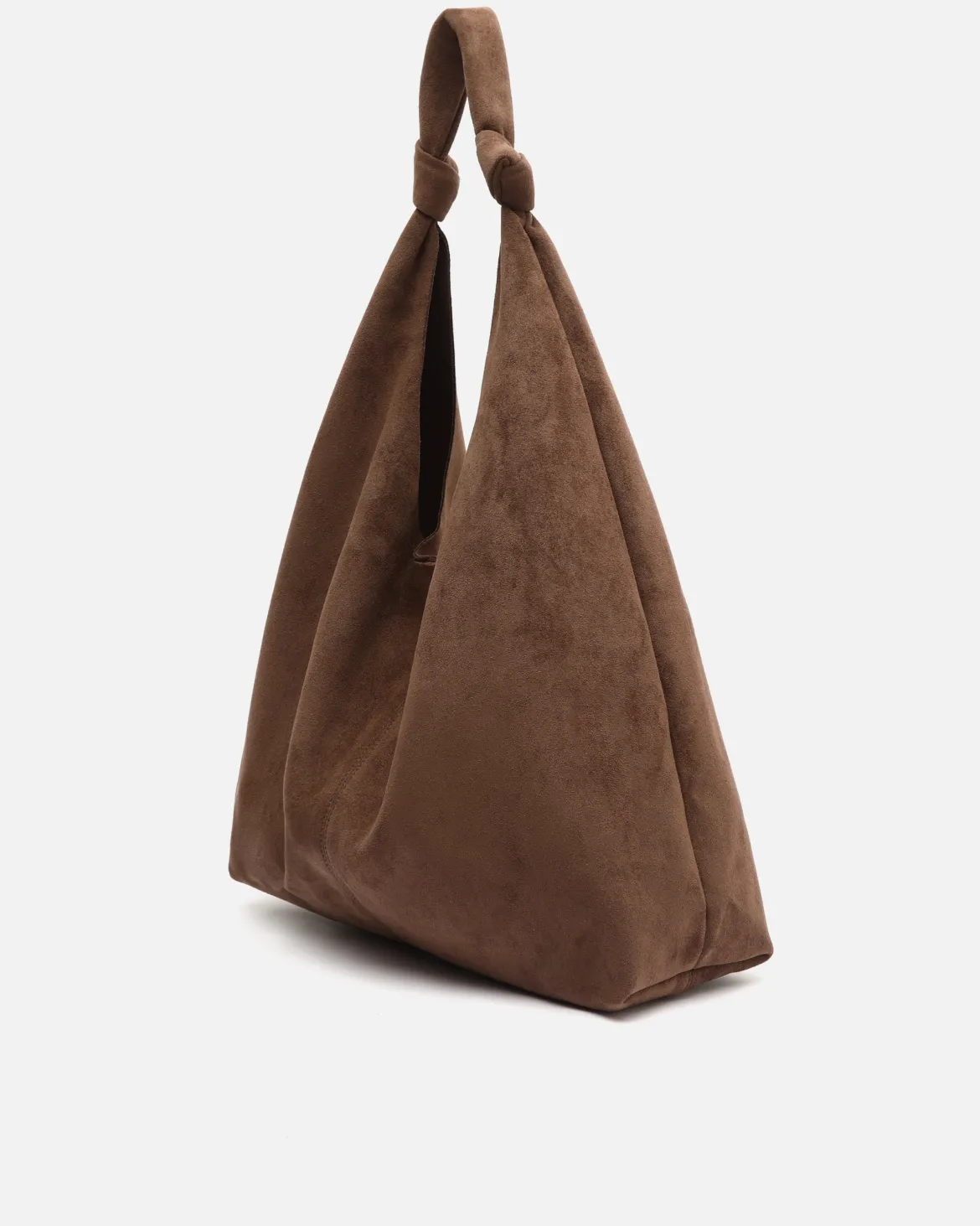 Bolso hobo grande efecto ante con neceser extraíble