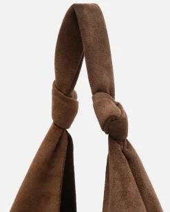 Bolso hobo grande efecto ante con neceser extraíble