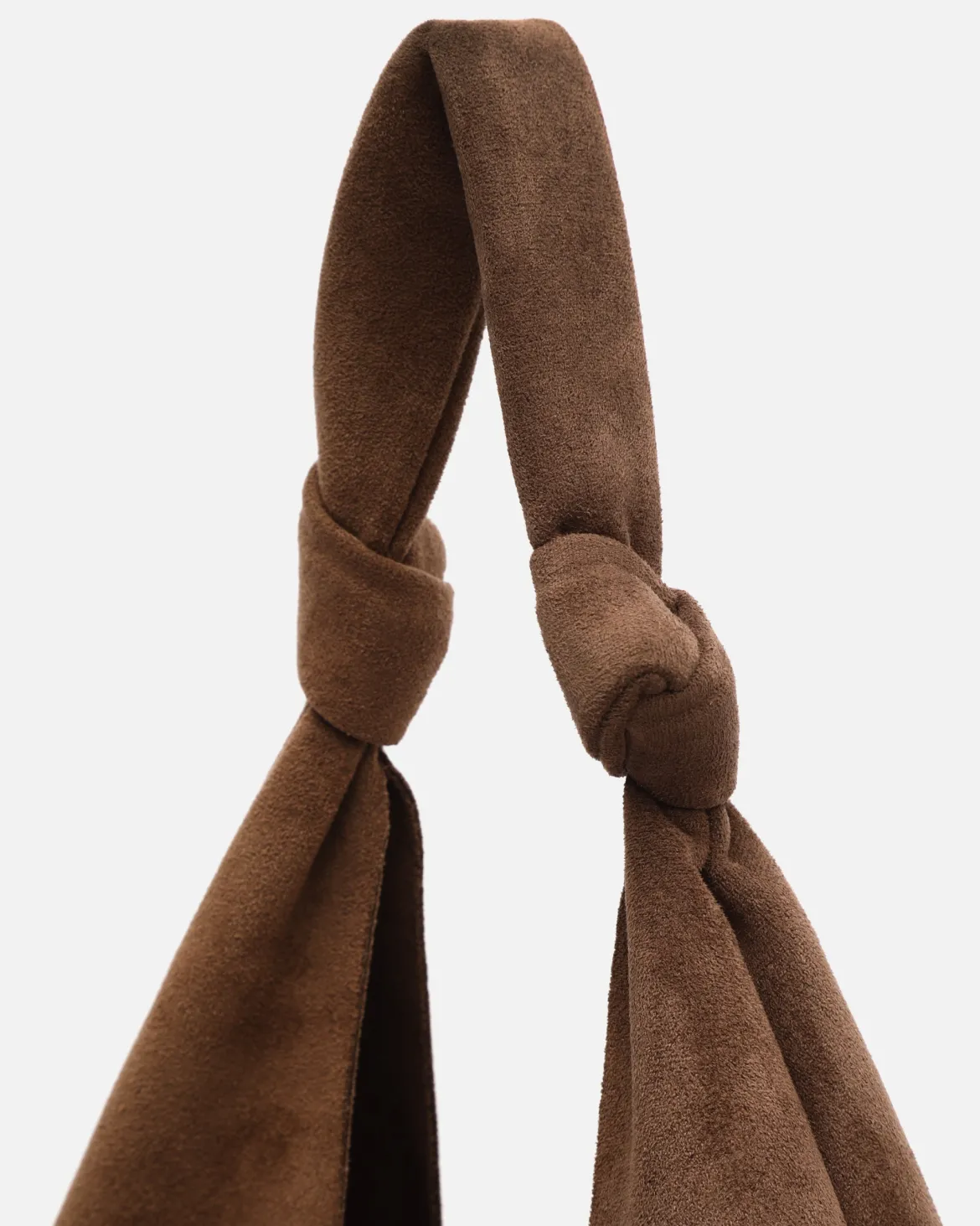 Bolso hobo grande efecto ante con neceser extraíble