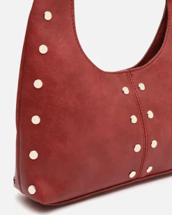 Bolso hobo pequeño con detalles metálicos