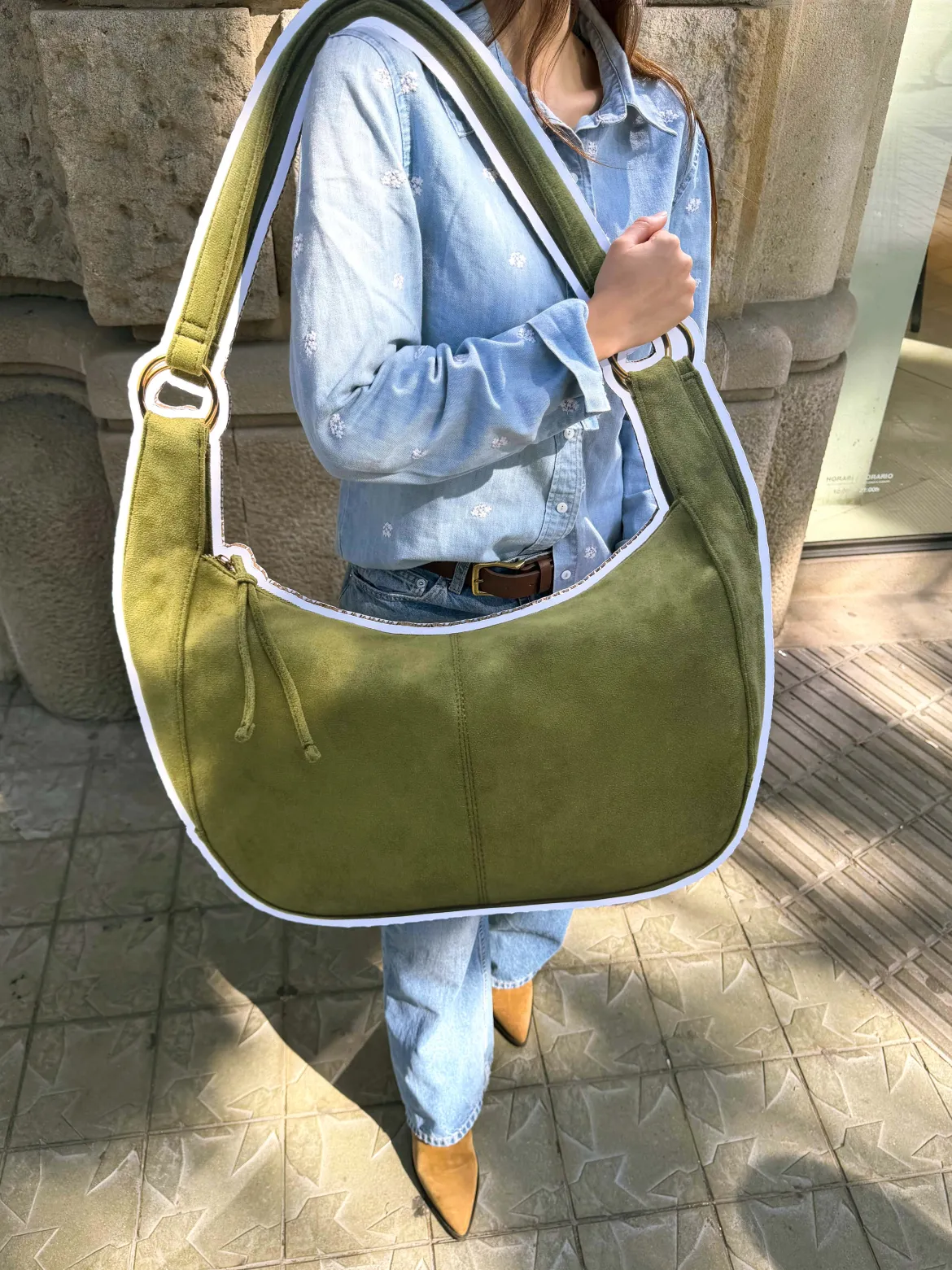 Bolso hombro efecto ante