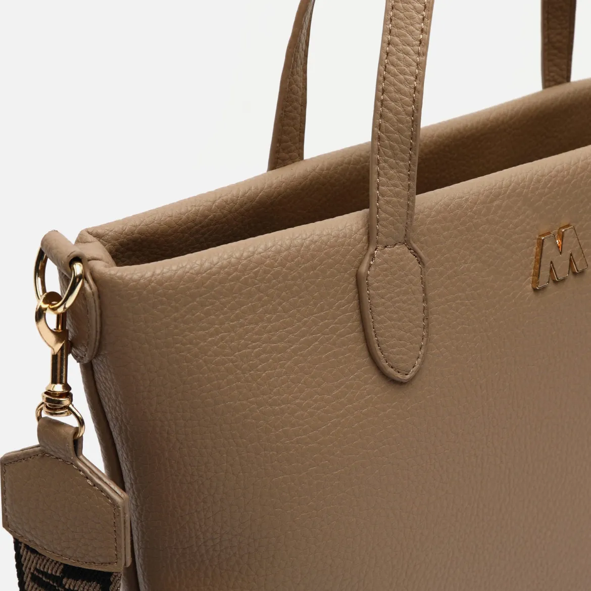Bolso shopper con asa bandolera extraíble