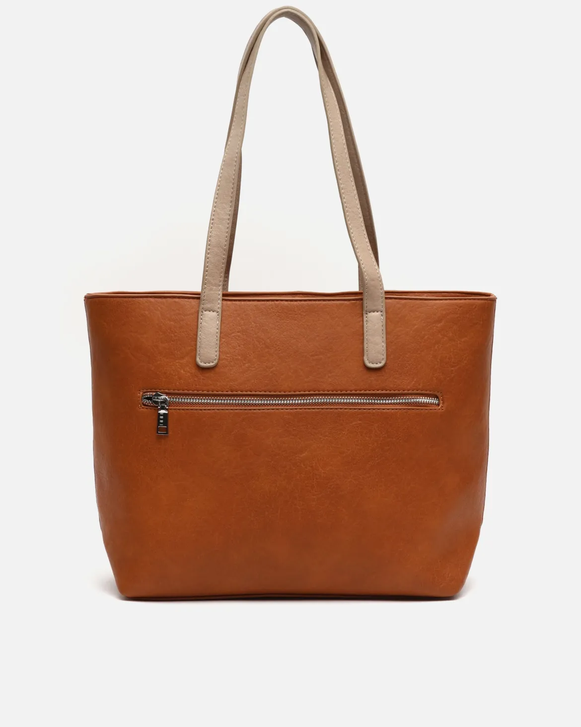 Bolso shopper con estampado patchwork