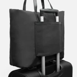 Bolso shopper de nylon con bolsillo para portátil 15 pulgadas