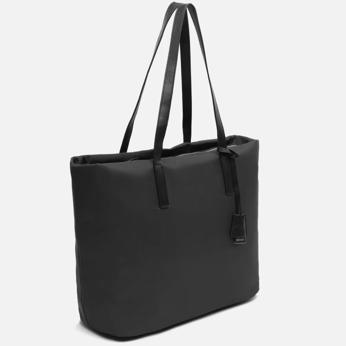 Bolso shopper de nylon con bolsillo para portátil 15 pulgadas