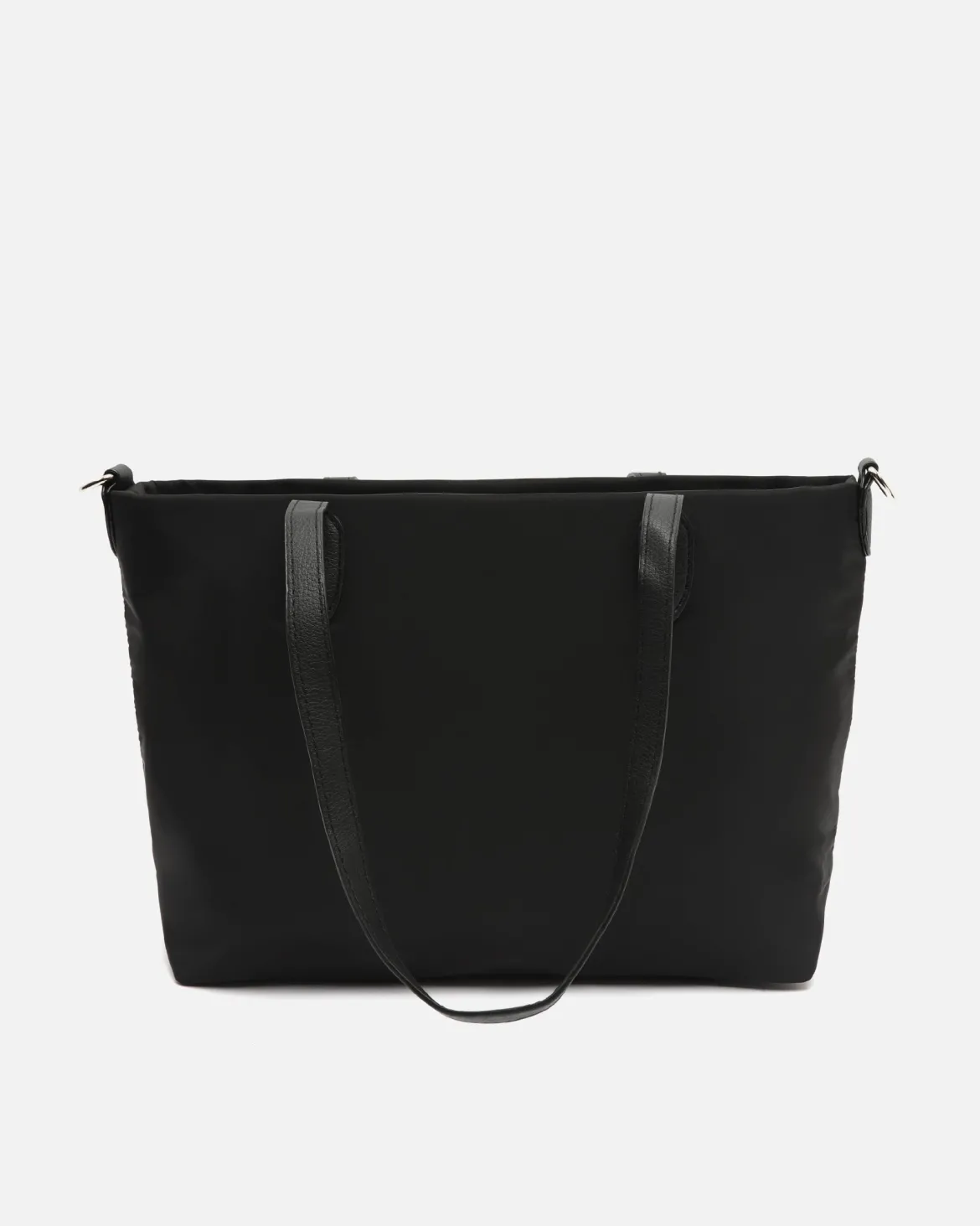 Bolso shopper de nylon con asa bandolera extraíble