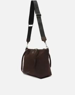 Bolso shopper de nylon con asa bandolera extraíble