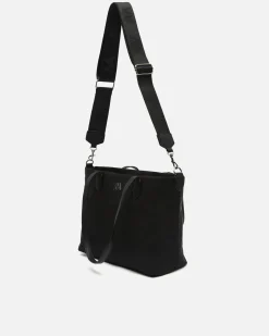 Bolso shopper de nylon con asa bandolera extraíble