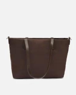 Bolso shopper de nylon con asa bandolera extraíble