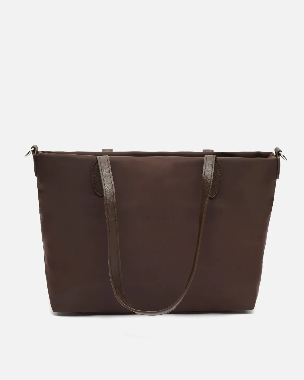 Bolso shopper de nylon con asa bandolera extraíble