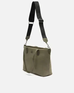 Bolso shopper de nylon con asa bandolera extraíble