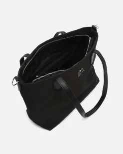 Bolso shopper de nylon con asa bandolera extraíble