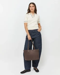Bolso shopper de nylon con asa bandolera extraíble
