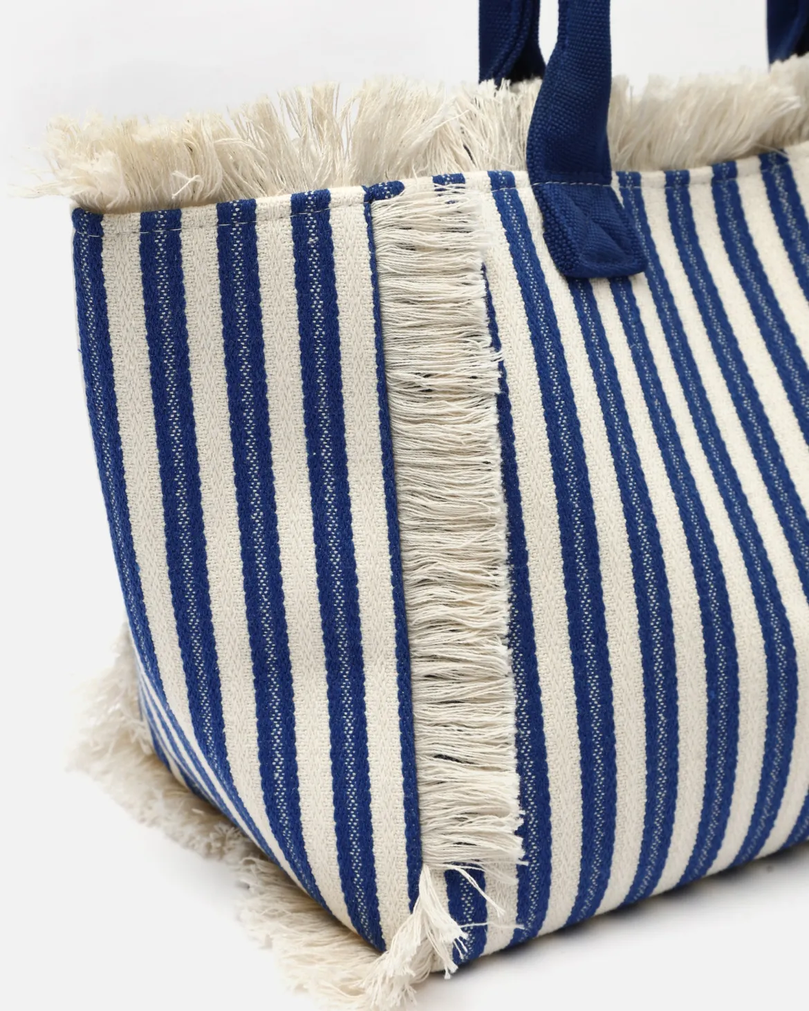 Bolso shopper estampado de rayas