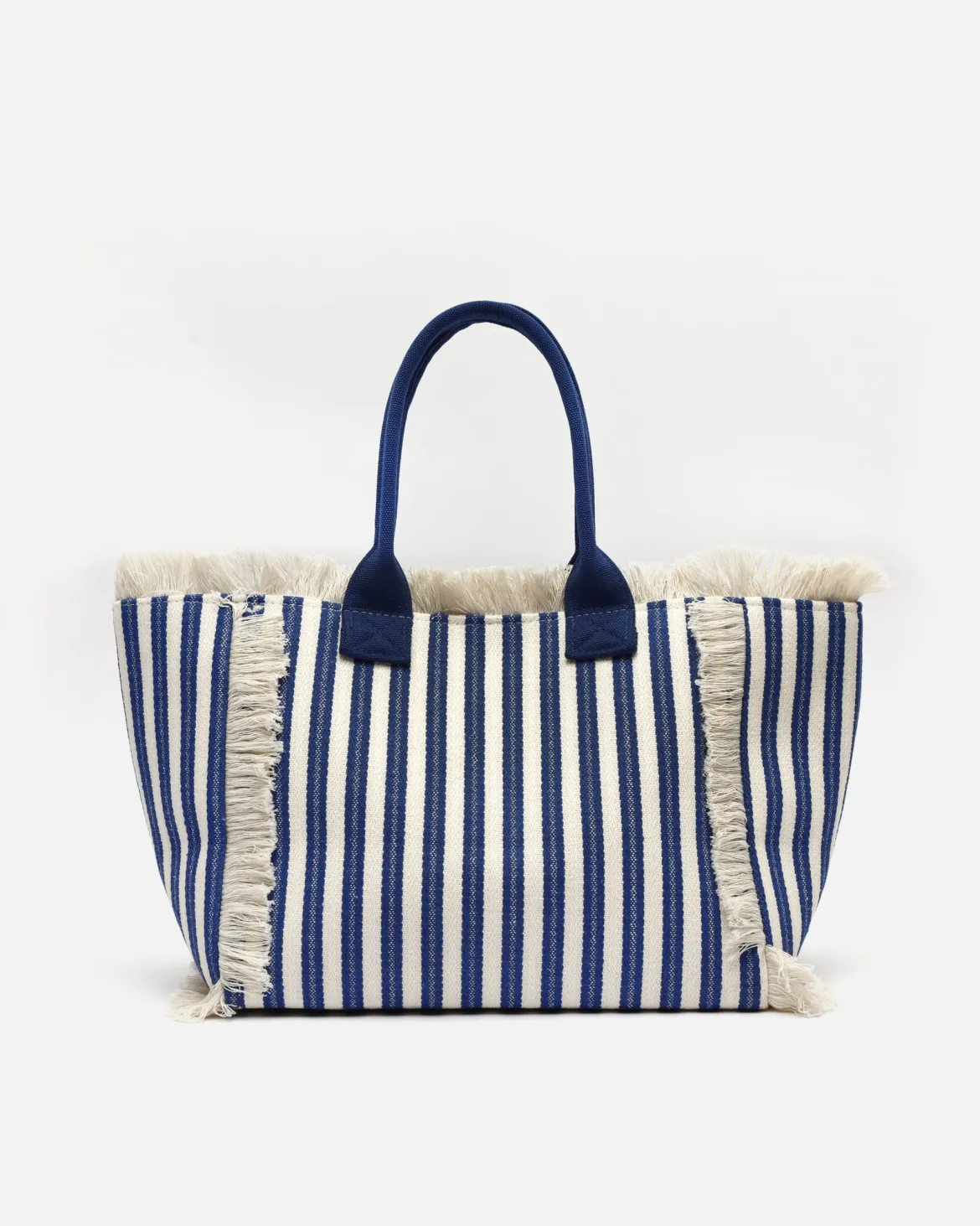 Bolso shopper estampado de rayas