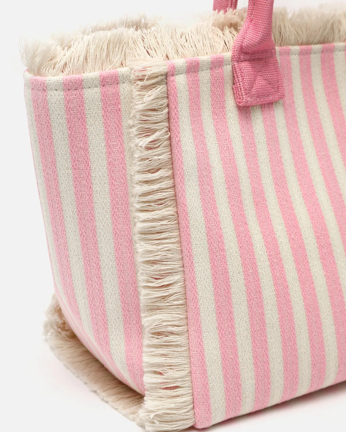 Bolso shopper estampado de rayas